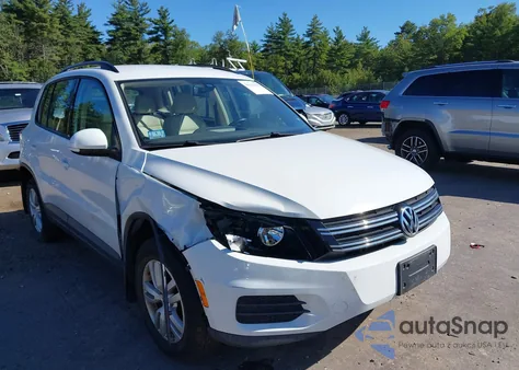 2016 Volkswagen Tiguan S из США, поврежденный, VIN WVGBV7AX1GW549465
